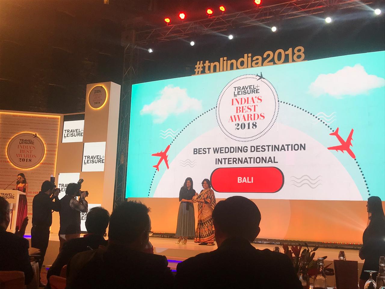 Bali won an award for the Best Wedding Destination in the World at Travel & Leisure India South Asia’s flagship event