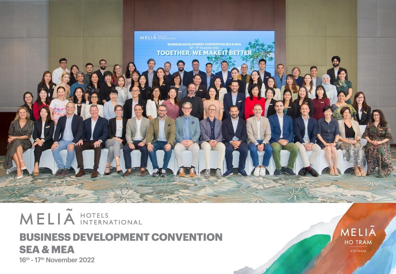 Meliá Hotels International had the SEA convention in the picturesque Melia Ho Tram 5* hotel in Vietnam